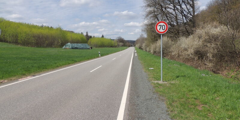 Entlang der L319 entsteht der neue Radweg und verbindet in Zukunft Walhausen und Türkismühle / Foto: Gemeinde Nohfelden